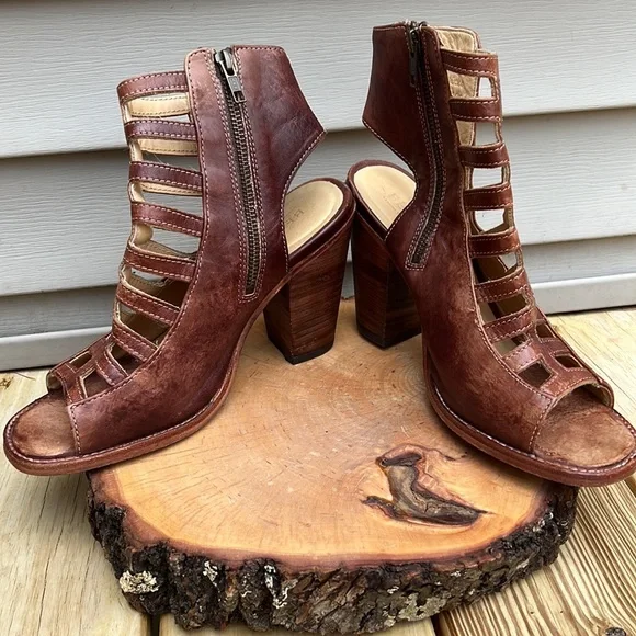 🥳 Host Pick 🥳 - BED|STU OCCAM Peep Toe Heel women size 9.5 - Picture 14 of 16